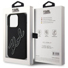 Etui Karl Lagerfeld 3D Rubber Signature na iPhone 15 Pro - czarne