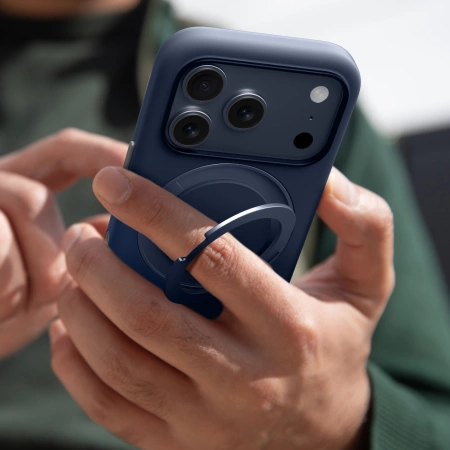 Etui AMAZINGTHING Cloudie na iPhone 17 Pro Max z podstawką - niebieskie