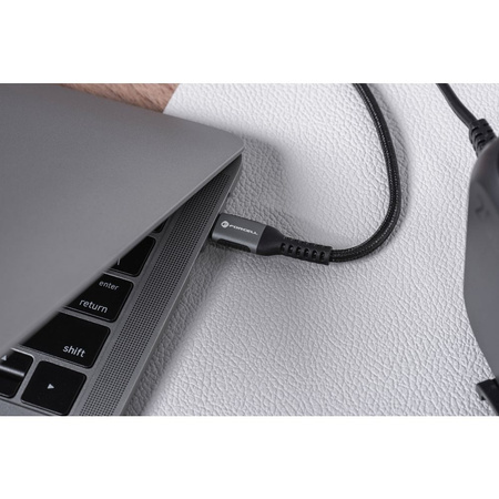 Kabel USB C do USB C Forcell F-Energy QC4.0 PD 5A 100W Cafule 0,5 m C260 czarny