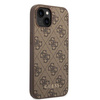 Guess GUHCP15MG4GFBR iPhone 15 Plus 6.7" brown/brown hard case 4G Metal Gold Logo