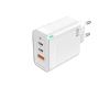JELLICO ładowarka sieciowa C79 GaN PD 65W 2xUSB-C + 1xUSB QC3.0 Biały
