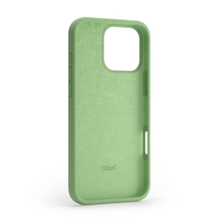Nakładka Etteri Silicone Case do iPhone 16 Pro Max 6,9" jasnozielona