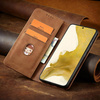 Magnet Fancy Case für Samsung Galaxy S23+ Flip Cover Wallet Stand Braun