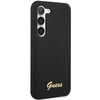 Guess Silicone Script Metal Logo - Etui Samsung Galaxy S23+ (czarny)