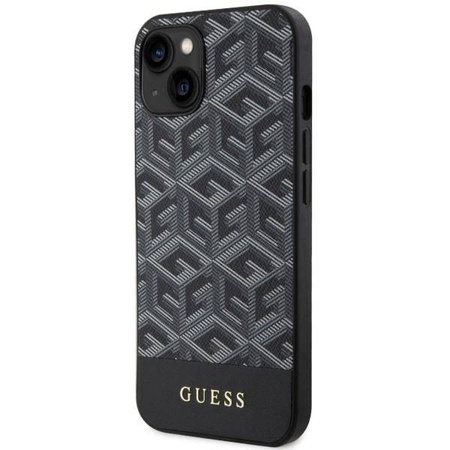 Guess GUHMP14MHGCFSEK iPhone 14 Plus 6.7" black/black hardcase GCube Stripes MagSafe