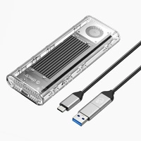 Kieszeń dyskowa M.2 NVME USB-C 3.2 20Gbps - srebrna