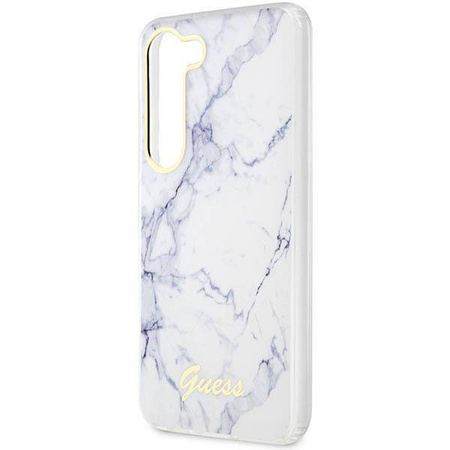 Guess GUHCS23MPCUMAH S23+ S916 biały/white hardcase Marble