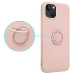 Etui Silicon Ring do Iphone 12 PRO MAX różowy