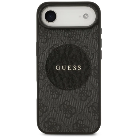 Guess 4G Circle Classic Logo MagSafe Hülle für iPhone Air - Schwarz