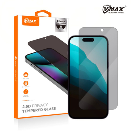 Vmax szkło hartowane 0.33mm 2,5D high clear privacy glass do iPhone 14 Plus 6,7&quot;