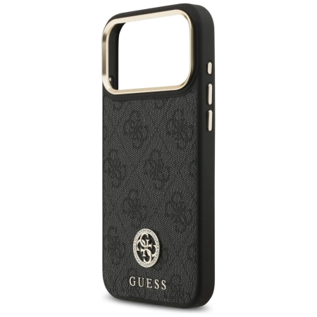Guess 4G Strass Logo MagSafe Case für iPhone 17 Pro Max - Schwarz
