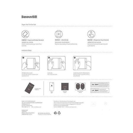 Szkło Hartowane IPAD MINI 6 2021 Szkło Hartowane Baseus Clear