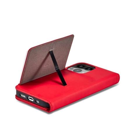 Magnet Card Case case for iPhone 14 Pro flip cover wallet stand red