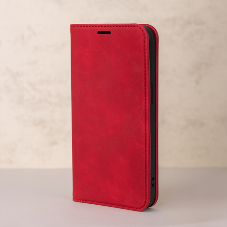 Etui Smart Suede do Samsung Galaxy A15 4G / A15 5G czerwone