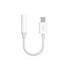 Dudao adapter audio przejściówka do słuchawek z USB Typ C na mini jack 3,5 mm biały (L16CPro white)