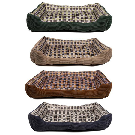 Miękkie legowisko kanapa dla psa 90 x 70 x 20 cm roz. XL (zielony)