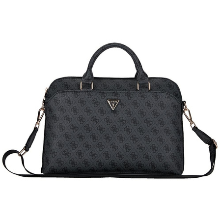 Bag LAPTOP 15" Guess 4G Zipper Pocket Triangle Logo black