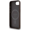 Etui Guess 4G Ring Classic Logo MagSafe  na iPhone 16e - brązowe