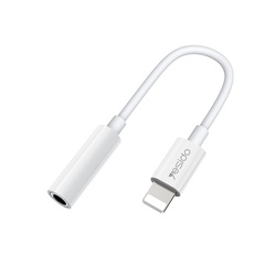 Yesido Adapter YAU31 Audio Bluetooth - Lightning na jack 3,5mm - biały