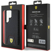 Oryginalne Etui FERRARI hardcase Carbon Stitched Bottom FEHCS24LN3PUK do Samsung Galaxy  S24 Ultra Czarny