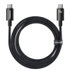 Baseus Tungsten Gold USB-C 3.2 / USB-C 3.2-Kabel 100 W 4K 60 Hz 1,5 m – Schwarz