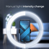 Lampa LED Ring Stream RGB pierścieniowa 12 cali FULL COLOR z uchwytem na telefon + statyw