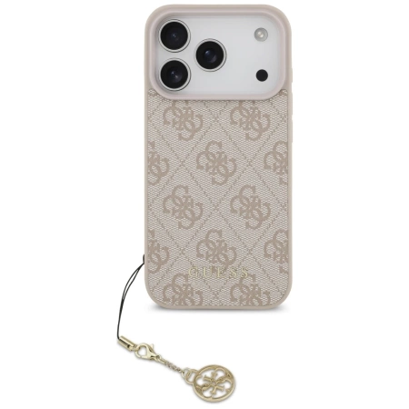 Etui Guess 4G Charms Collection MagSafe na iPhone 17 Pro - różowe