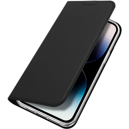 Etui do iPhone 15 Pro pokrowiec z klapką i portfelem Dux Ducis Skin Pro - czarne