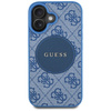 Oryginalne Etui IPHONE 16 Guess 4G Circle Classic Logo MagSafe niebieskie
