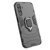 Ring Armor case for Samsung Galaxy A24 4G armored cover magnetic holder ring black