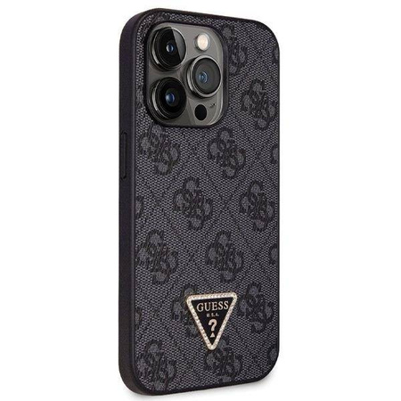 Original Case IPHONE 14 PRO Guess Hardcase Crossbody 4G Metal Logo (GUHCP14LP4TDSCPK) black