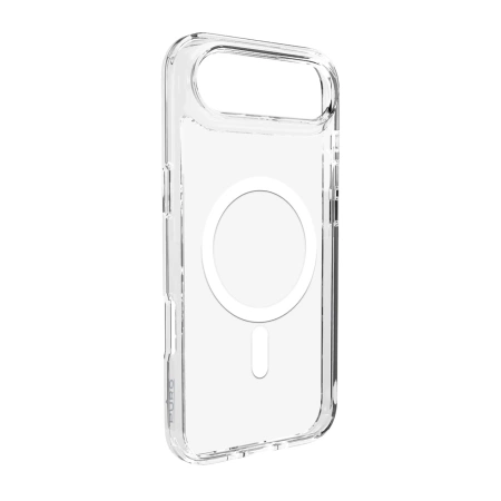 Puro Lite Mag TPU+PC Case Compatible with MagSafe for iPhone 17 Air - Transparent with White Ring