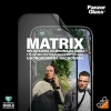 Szkło hybrydowe PanzerGlass Matrix Ultra-Wide-Fit na iPhone 15 Plus z pozycjonerem