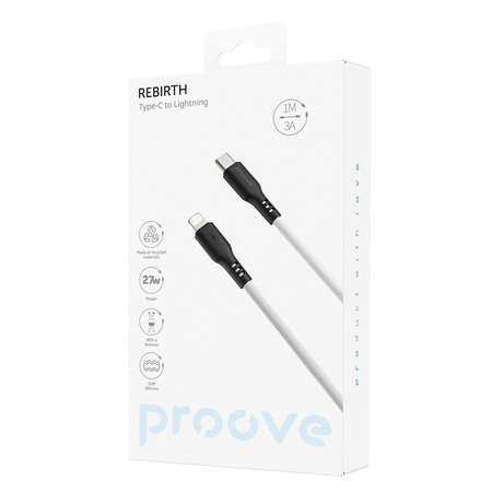 Proove kabel Rebirth Type-C do Lightning 27W (1m) biały