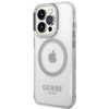 Guess Metal Outline MagSafe - Etui iPhone 14 Pro (przezroczysty)