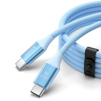Kabel USB-C na USB-C 1m 5A 100W - niebieski