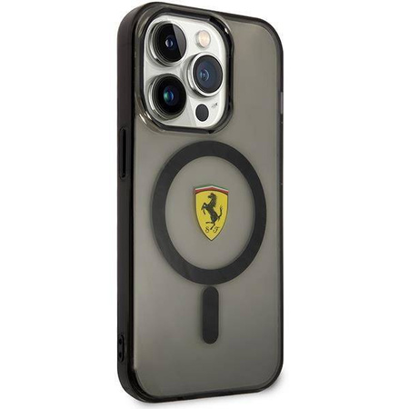 Ferrari FEHMP14LURKK iPhone 14 Pro 6,1" czarny/black hardcase Translucent Magsafe