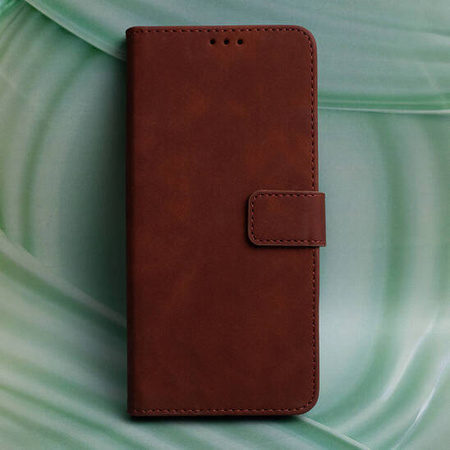 Etui Smart Velvet do Motorola Moto E22 brązowe