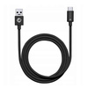 FORCELL kabel USB do Typ C 2.0 2,1A C319 TUBA czarny 1 metr