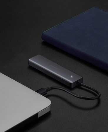 Ugreen USB HUB - 4x USB 3.2 Gen 1 with micro USB power port gray (CM219 50985)