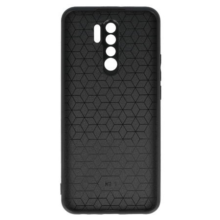 Tel Protect CARBON Case do Xiaomi Redmi 9 Czarny z niebieskim paskiem