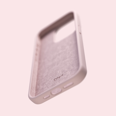 Nakładka Etteri Silicone Case do iPhone 12 / 12 Pro 6,1" jasnoróżowa