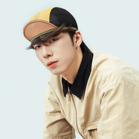 Rockbros Fahrradmütze mit Visier, Helmüberzug - Gelb