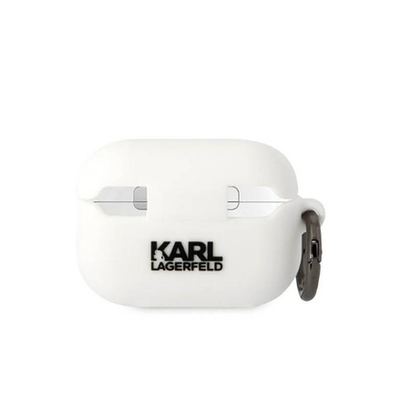 Karl Lagerfeld Silicone NFT Karl Head 3D - Etui AirPods Pro 2 (biały)