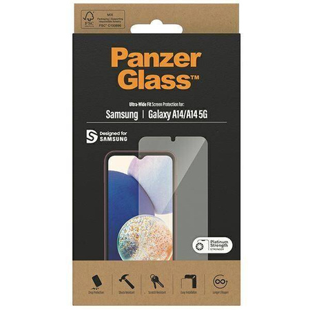 Szkło Hartowane SAMSUNG GALAXY A14 5G PanzerGlass Ultra-Wide Fit Screen Protection (7321)