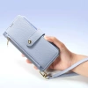 Dux Ducis Lawa Lederhülle für iPhone 16 Pro Max mit abnehmbarer magnetischer Brieftasche - Blau