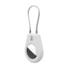 Apple AirTag Hülle mit Stahlkabel - Schwarz + Weiß (2 Stück)