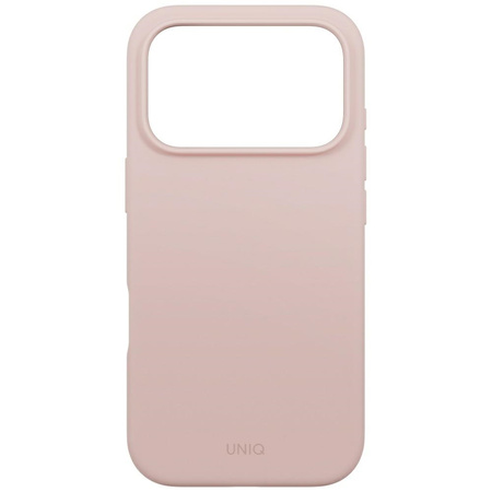 Etui UNIQ Lino do iPhone 17 Pro Magclick Charging różowy