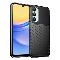 Etui Thunder Case na Samsung Galaxy A56/A36 silikonowy pancerny pokrowiec - czarne