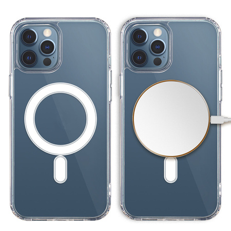 Nakładka Anti Shock 1,5 mm Mag do iPhone 16 6,1" transparentna big hole